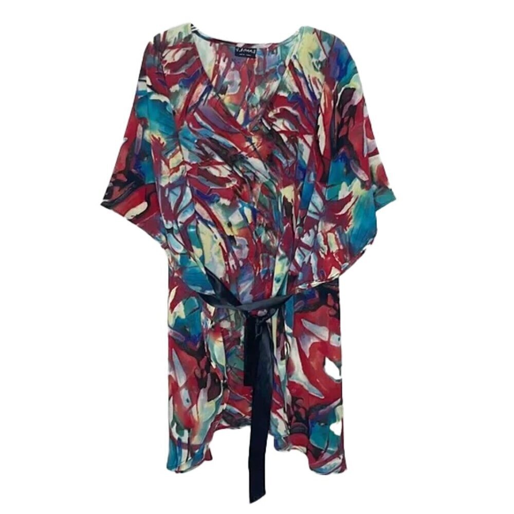 ❤️ 🆕 DILEMMA NY Rainbow Blouse Size L